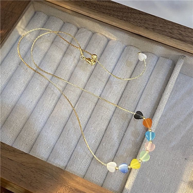 Colliers de clavicule bohème en cristal de perles de gravier irrégulières pour femmes