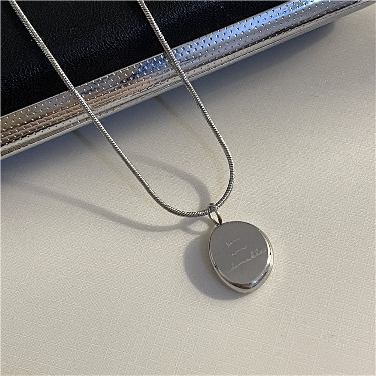 Women's Pendant For Trendy Titanium Steel Sweater Chain Necklaces