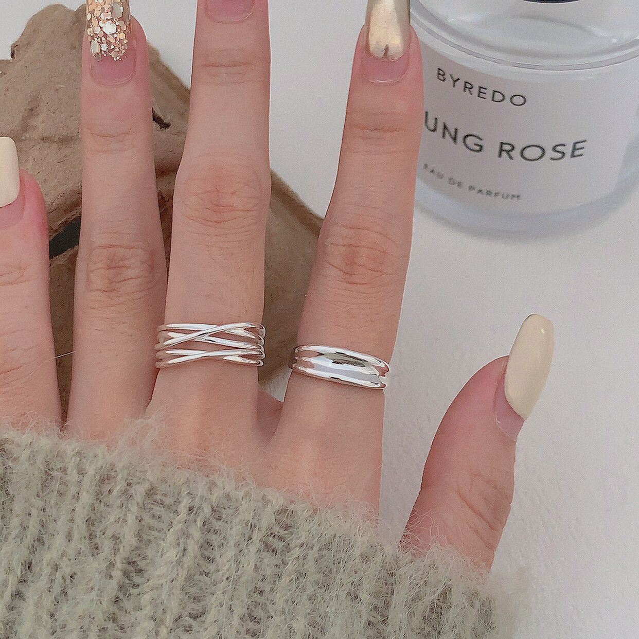 Winding Open Female Fashion Simple Cold Rings