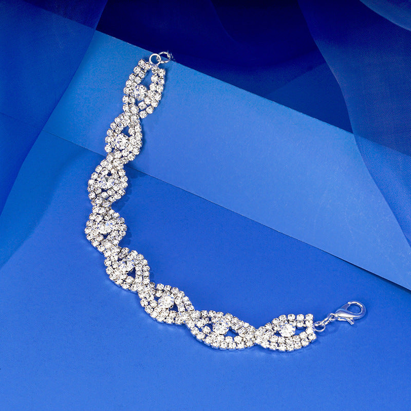 Women's Casual Hot Rhinestone Crystal Bridal Bracelets