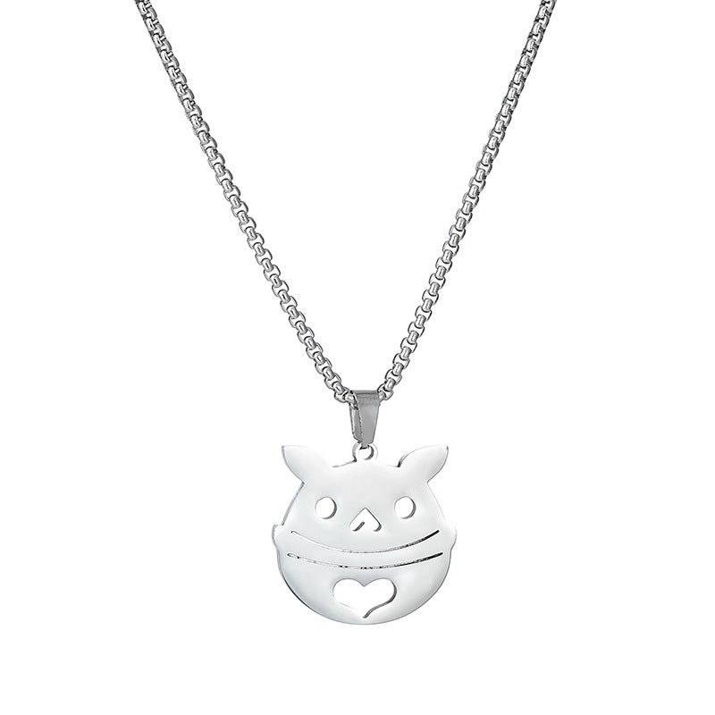 Women's & Men's & God Peripheral Titanium Steel Hip Hop Necklaces