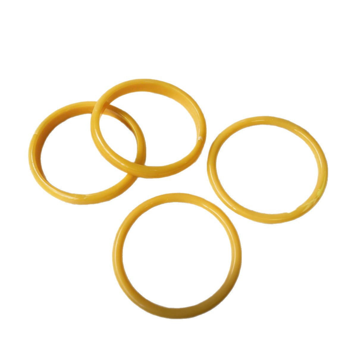 Round Yellow Resin Female Personality Acrylic Bracelets