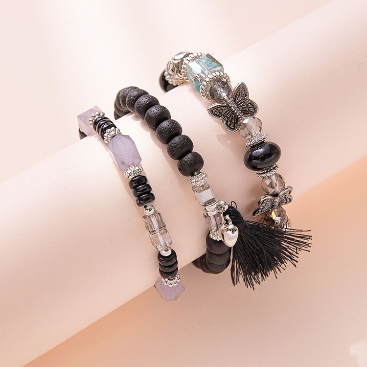 Beliebte handgefertigte Bodhi-Perlenarmbänder aus Schmetterlingsglas