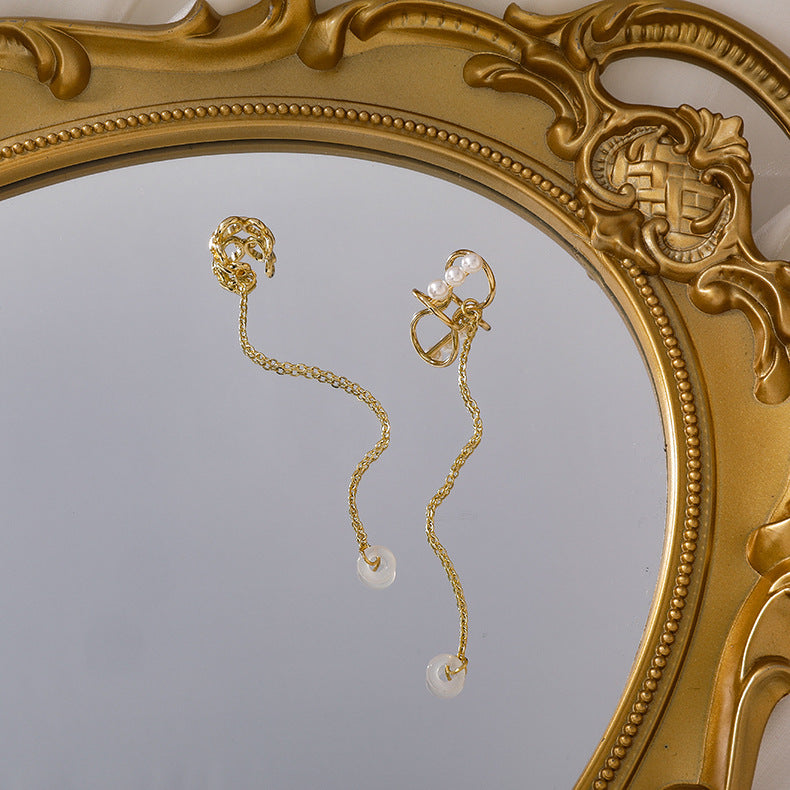 Chaîne de casque, Clip d'oreille femelle, boucles d'oreilles sans fil