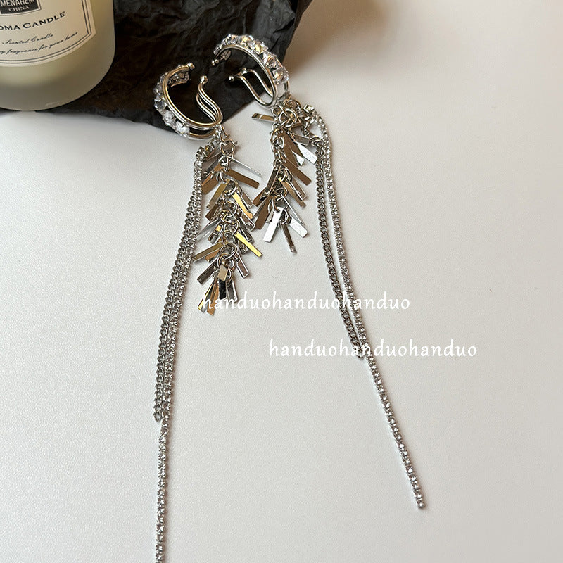 Women's Tassel Ear Bone Clip Sweet Cool Niche Earrings