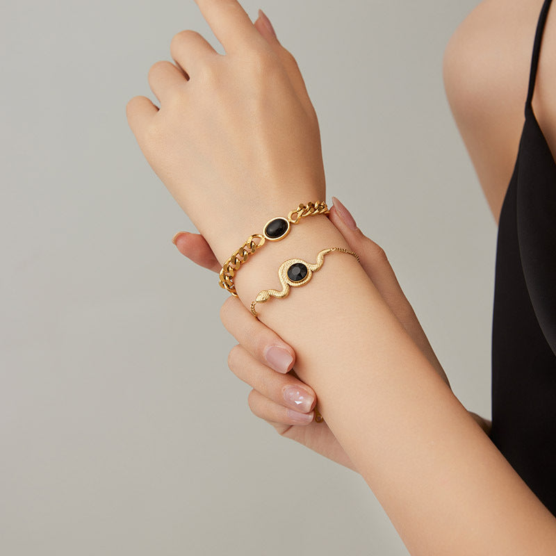 Ensemble en acier inoxydable, colliers de chaîne de meulage de luxe légers
