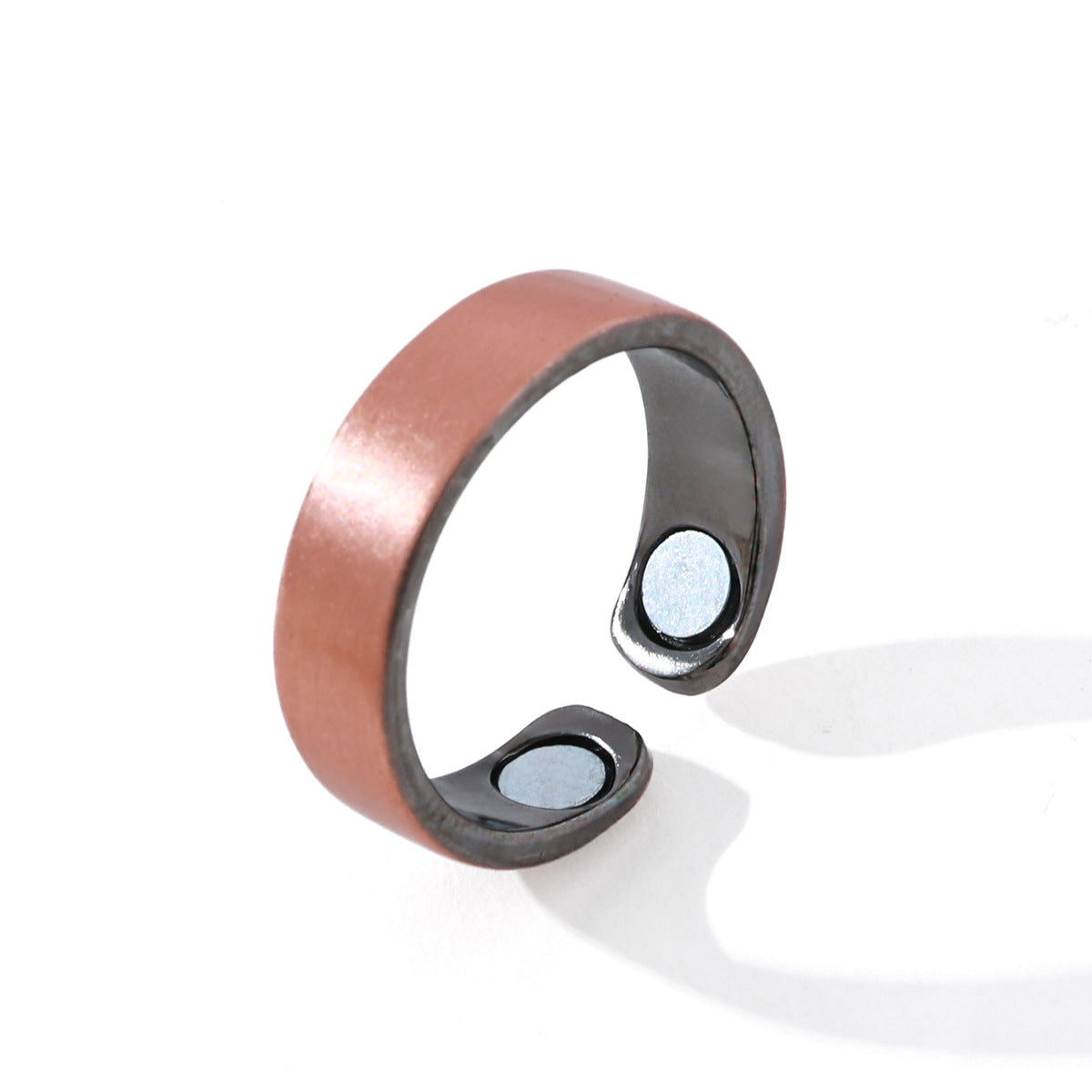 Magnet Couple Alloy Rose Gold Creative Electroplated Rings