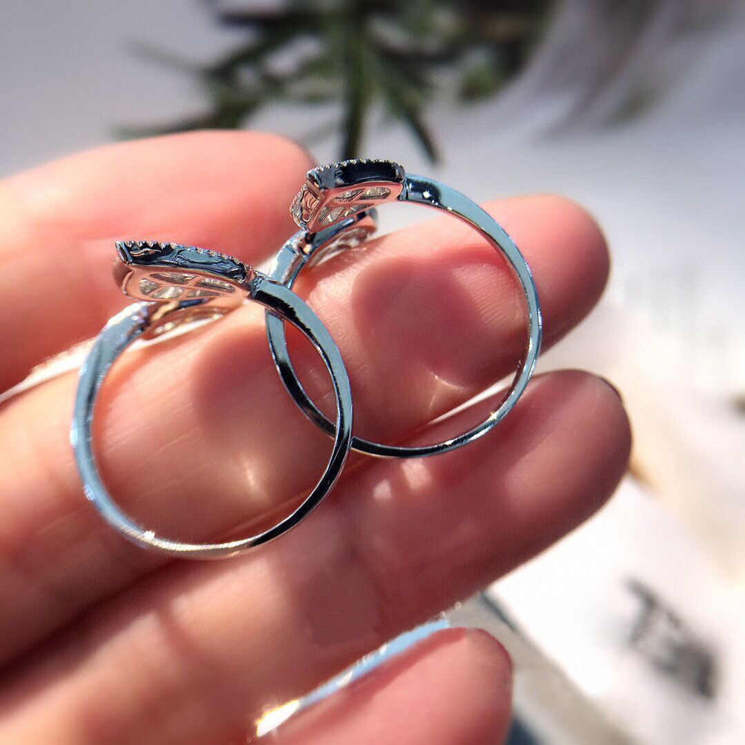 Four Claw Shiny Diamond Fashion Female Engagement Rings