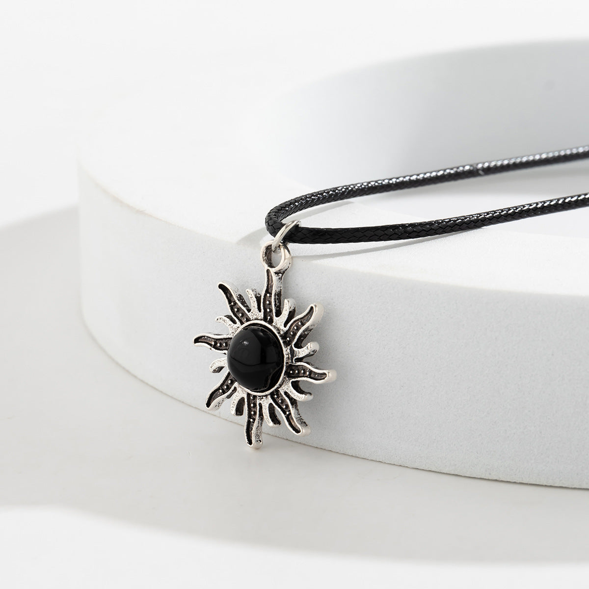 Colliers avec ligne de cire Simple pour femmes, collier solaire Turquoise