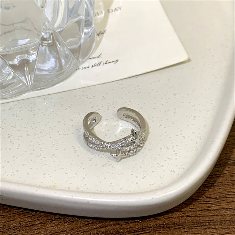 Weibliches Design, modische, personalisierte, verstellbare Ringe mit Öffnung