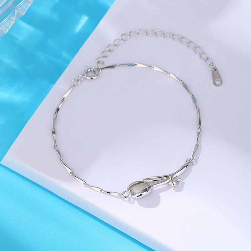 Opale weibliche Nischendesign-Melonensamen-Armbänder