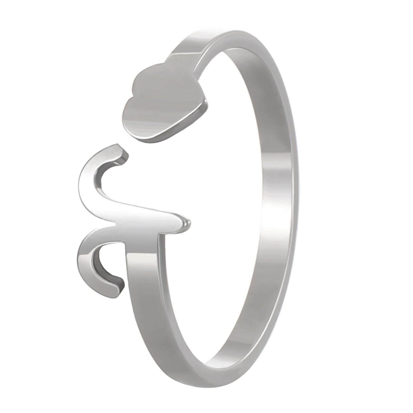 Konstellationen Dreidimensionale Liebe Kleine Finger Offene Ringe