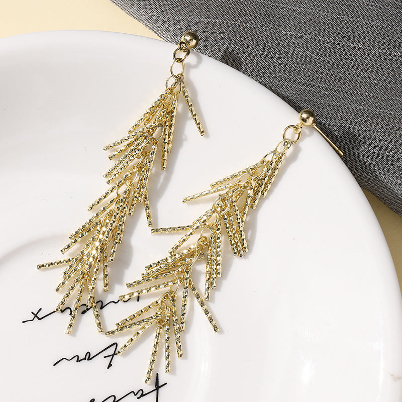 Elegant Small Sier Pin Eardrops Light Luxury And Simplicity Earrings