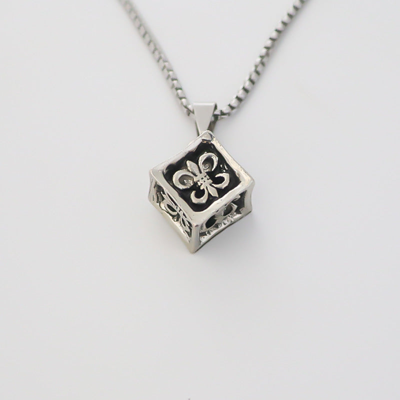 Pendentif rétro motif créatif, colliers unisexes personnalisés