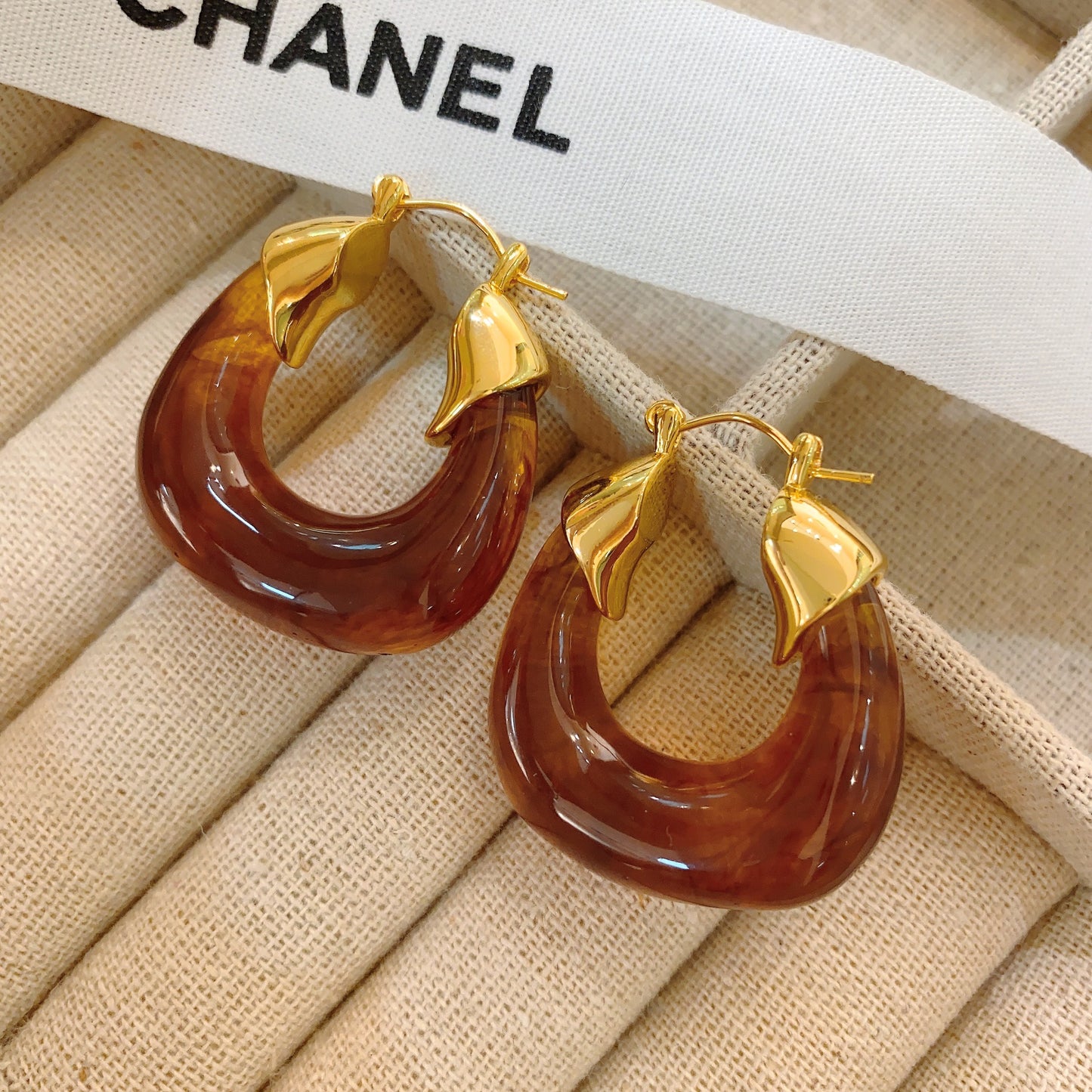 Women's Amber Exaggerated And Personalized Fashionable Vintage Earrings
