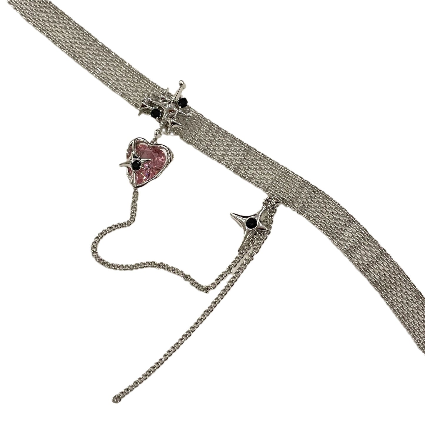 Colliers chaîne Cool en Zircon, diamant rose, amour, doux rêve