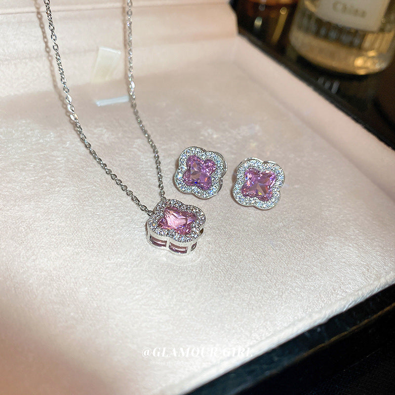 Women's Zircon Flower Affordable Luxury Fashion Minority Earrings