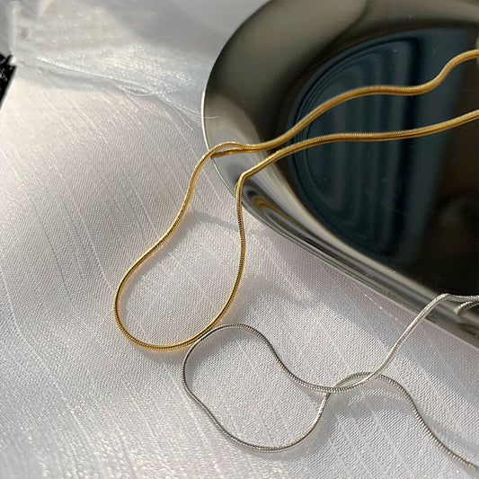 Colliers ronds fins Hip Hop Punk pour hommes, tempérament Simple