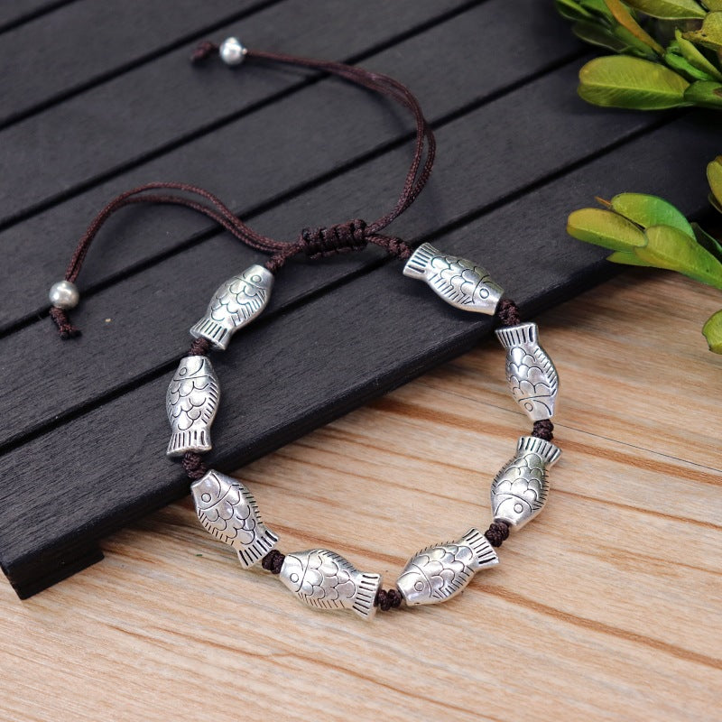 Damen & Herren & passende verstellbare kleine Fisch-Schmetterlings-Armbänder