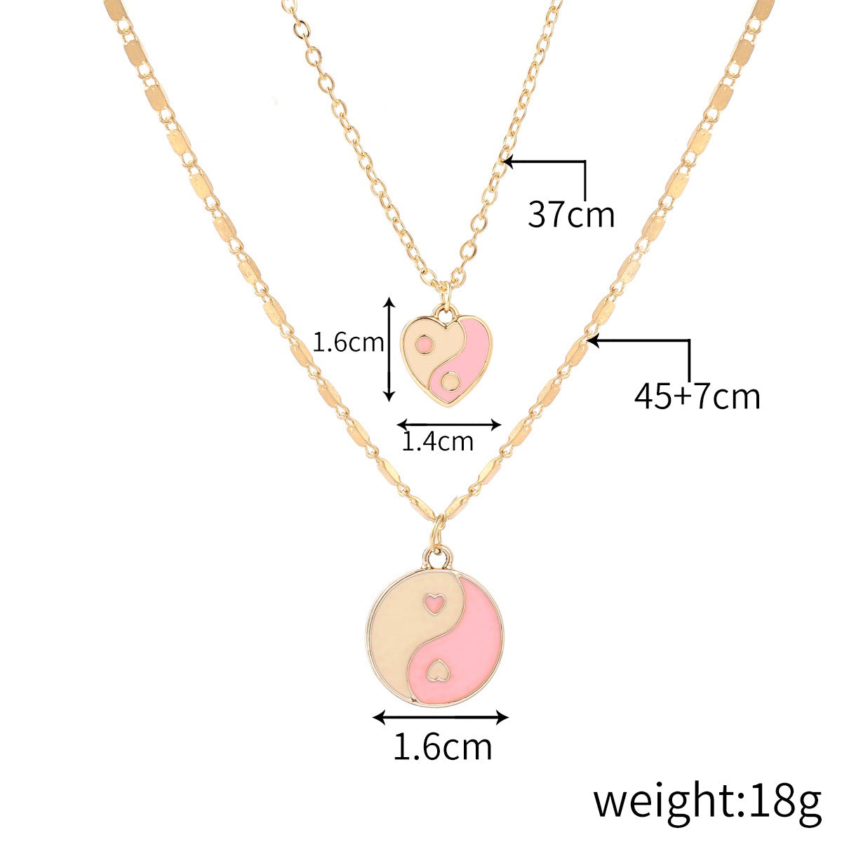 Women's Pendant Neck Accessories Temperament Trend Love Tai High-grade Necklaces