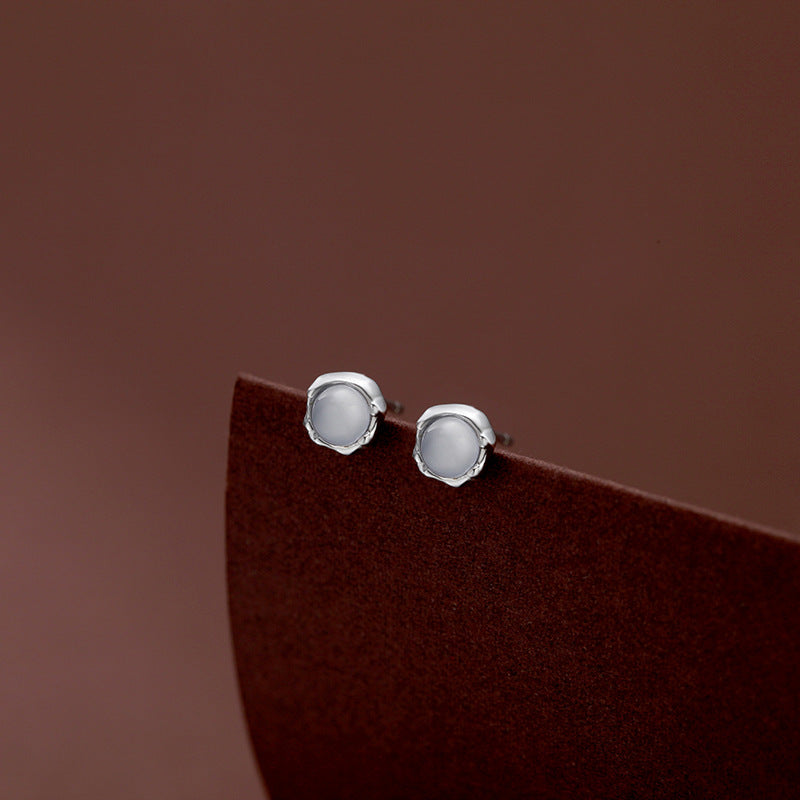Women's Opal Stone Ear Korean Light Luxury Temperament Sleeping No Need Rings