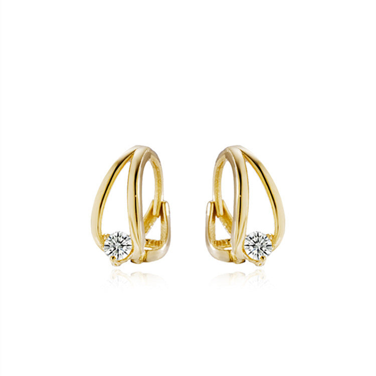 Sier Plated Zircon Personalized Minority Commute Minimalist Rings
