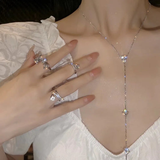 Women's Tassel Light Luxury Minority Fashionable Design Clavicle Necklaces