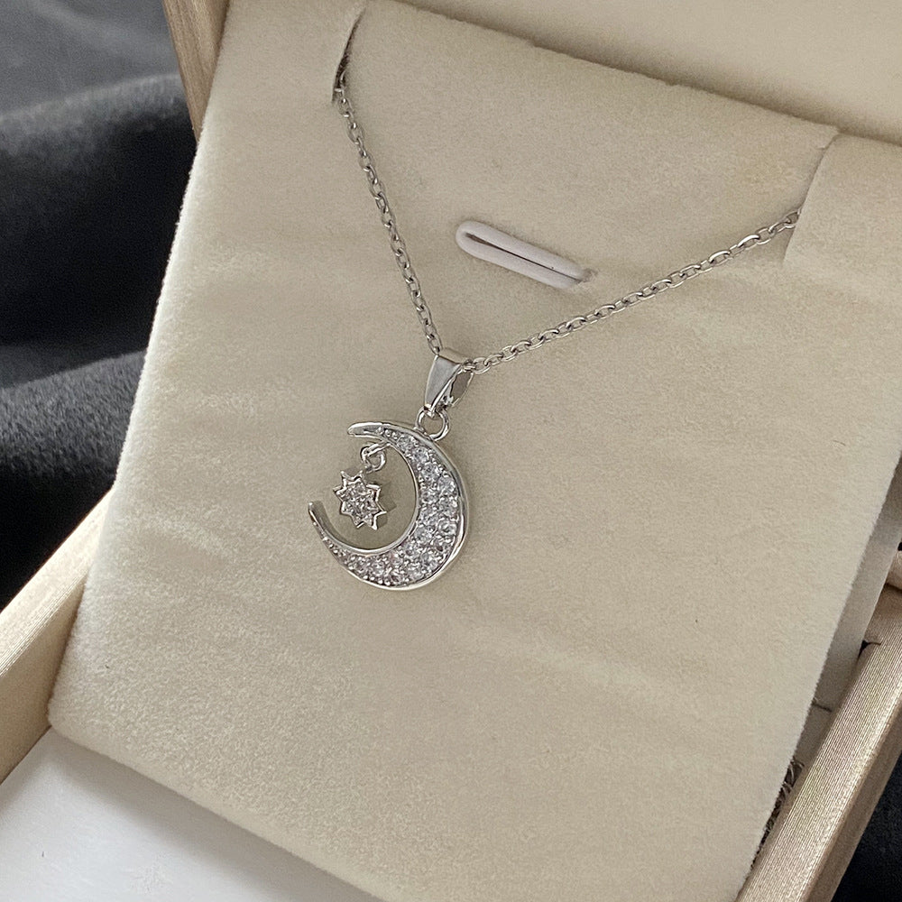 Micro Inlaid Zircon Flower Short Style Versatile Necklaces