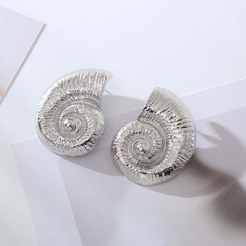 Personality Beach Vacation Style Conch Trendy Earrings