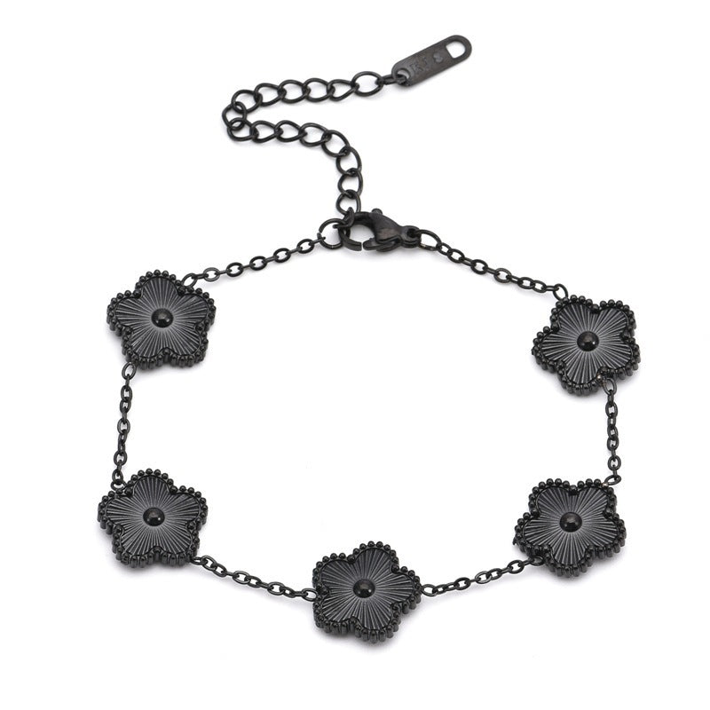 Black Clover Double-sided Advanced Versatile Simple Bracelets