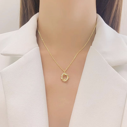 Rose de Style français pour femmes, colliers légers de luxe, Design de haute qualité