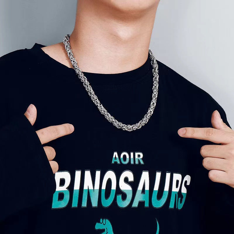 Colliers simples Hip Hop personnalisés avec chaîne de quille pour hommes