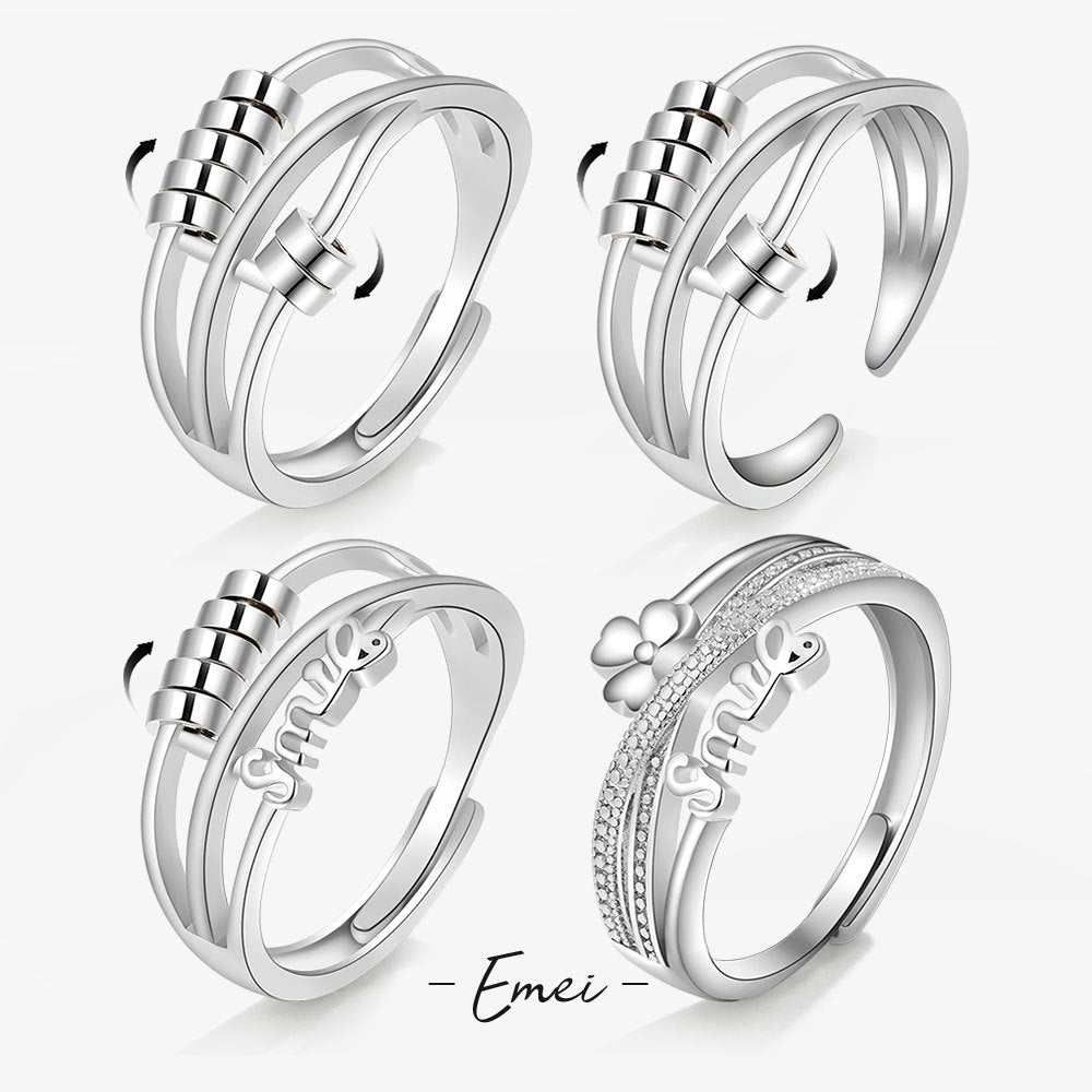 Intelligente Glücksperlen, leichte, luxuriöse, exquisite Ringe