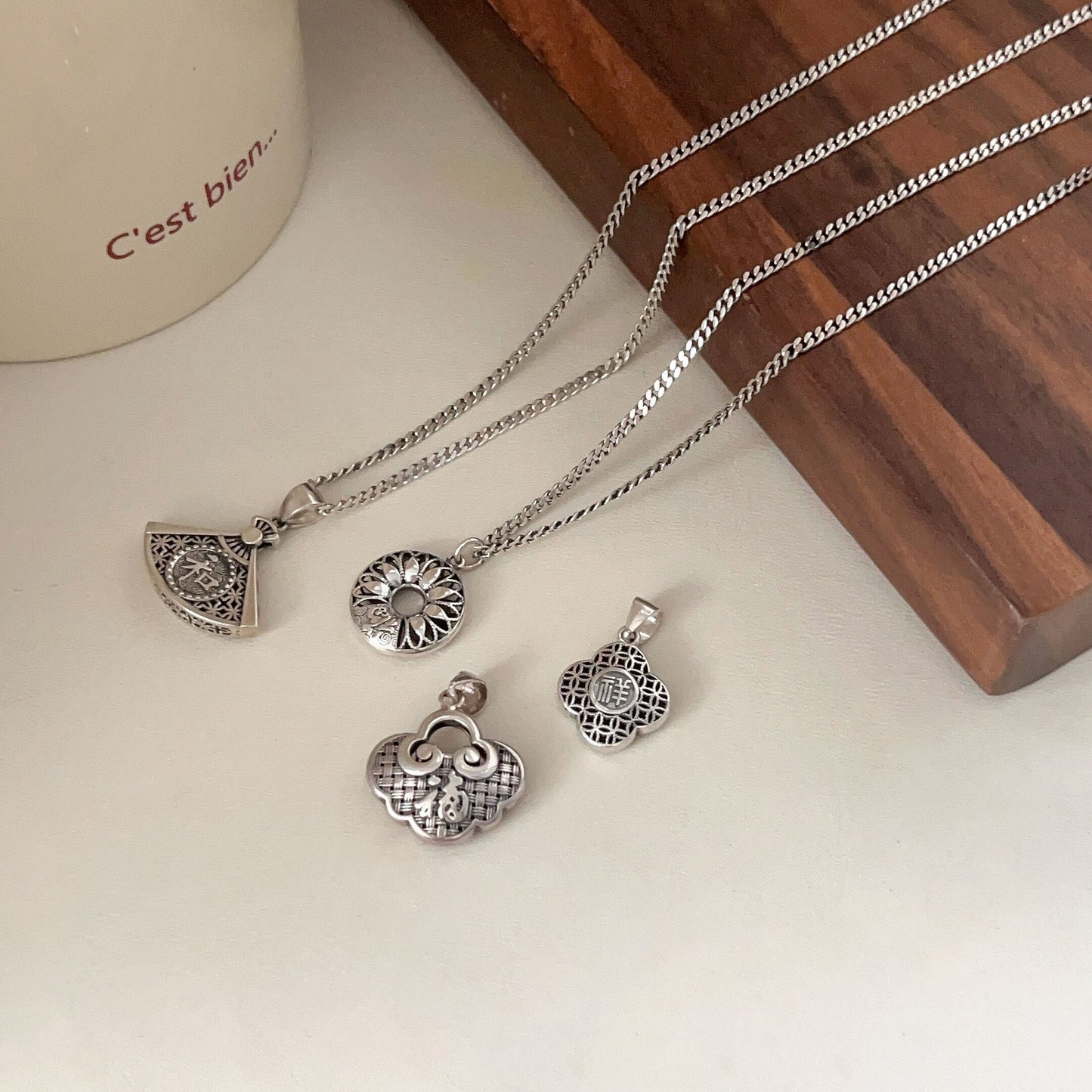 Colliers coréens allongés avec chaîne de pull en argent Sterling pour femmes, hommes et femmes