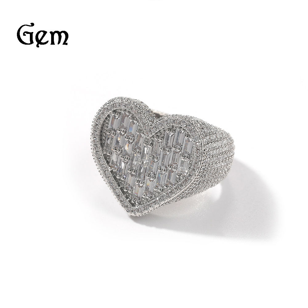 Street Hipster Personalized Hip Hop Square Rings