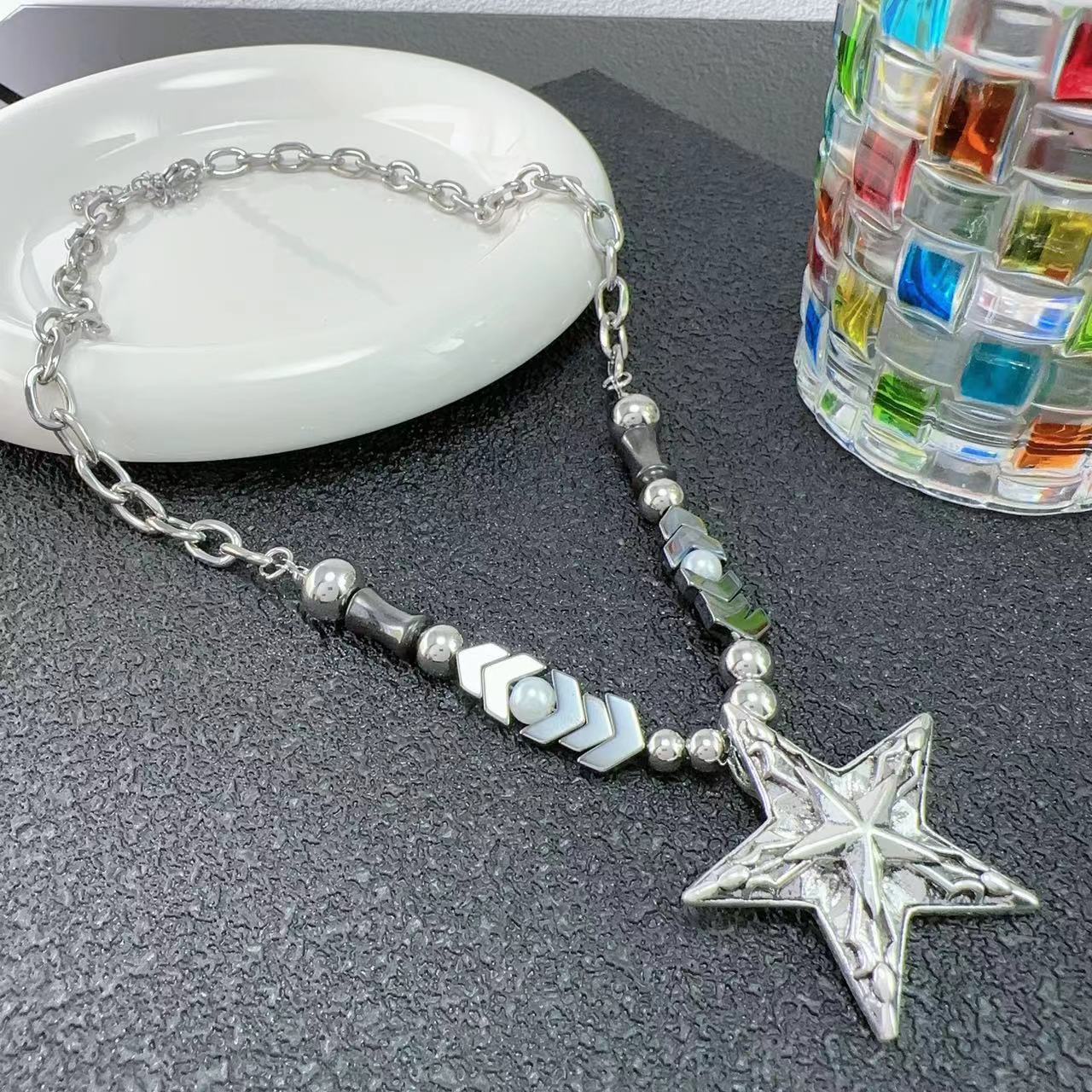 Haematite Five-star Fashionable Design High-grade Super Necklaces