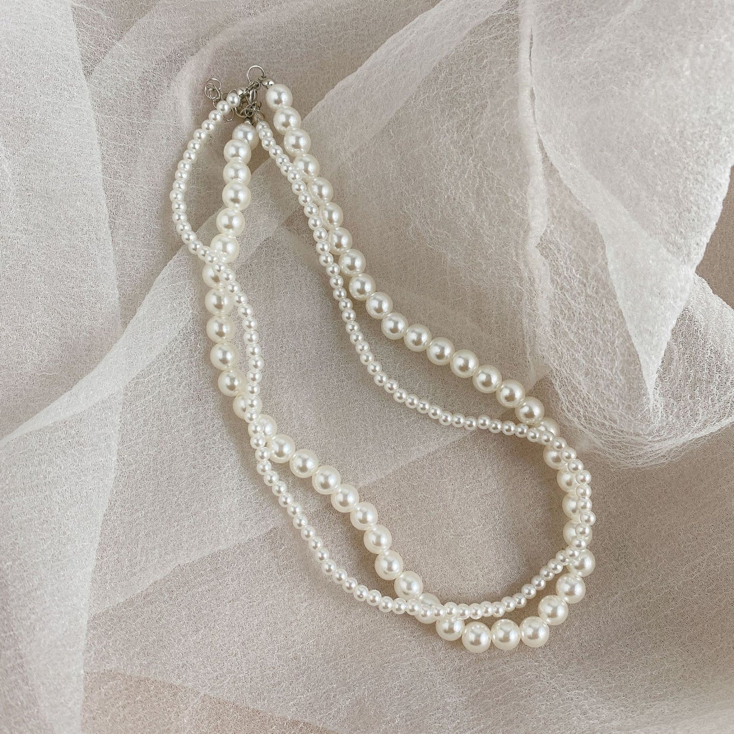 Bridal Sweater Chain Kit Spot Drill Artificial Pearl Jewelry Set