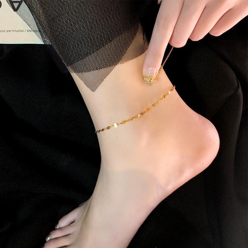 Women's Lip Clavicle Fashion Suit With Titanium Jewelry Set