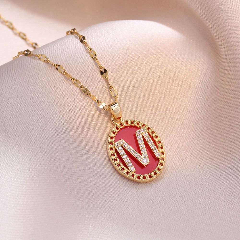 Pendentif en diamant pour femmes, petits colliers circulaires de Style National tendance