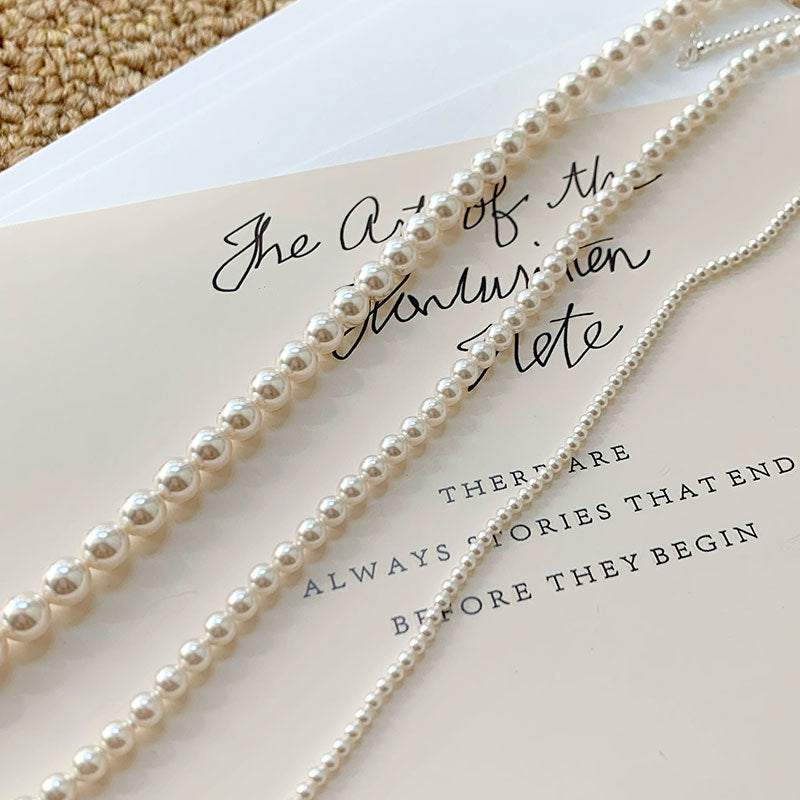Sier Pearl – colliers simples, doux et frais
