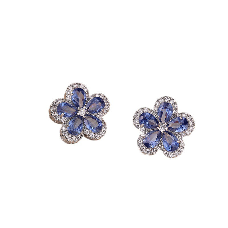 Zircon ensemble cadeau romantique pétale bijoux colliers