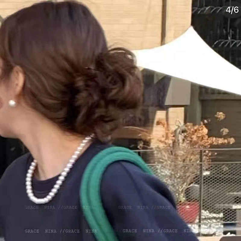 Service de colliers de luxe coréens légers en perles