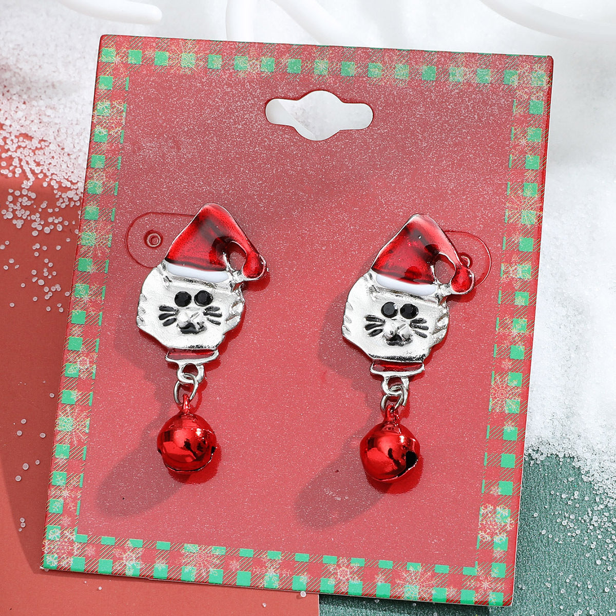 Cute Fashion Alloy Dripping Elk Snowflake Ear Earrings