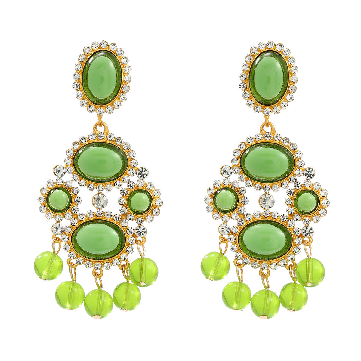 Women's Exaggerated Retro Tassel Bohemian Ethnic Style Earrings