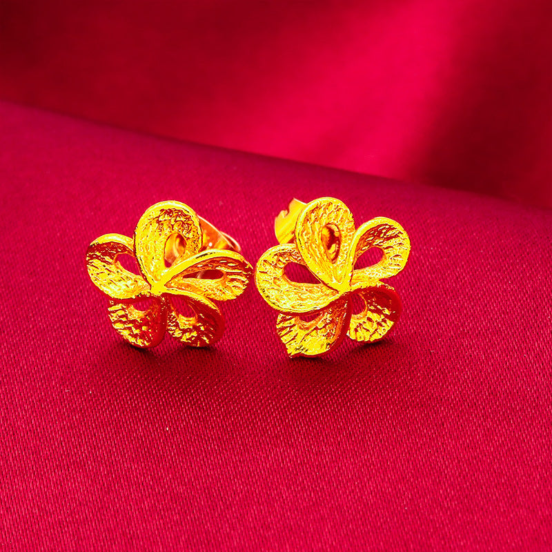 Women's Vietnam Placer Gold Fashion Butterfly Live Earrings