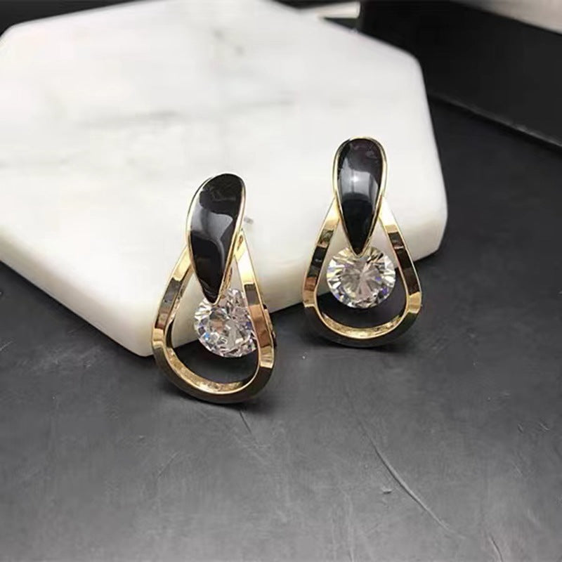 Modische, elegante Cat Eye Rhombus Schlankheits-Ohrringe für Damen