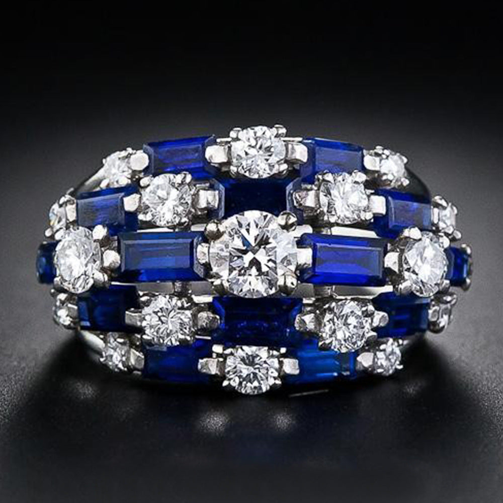Shi Ornament Creative Colored Gems Series Rings