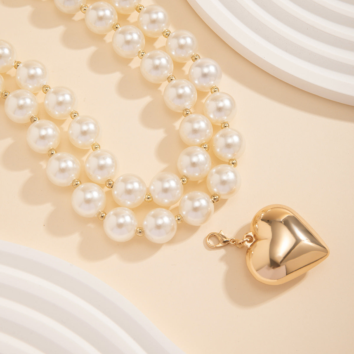 Round Beads Twin Temperamental Minority Detachable Necklaces