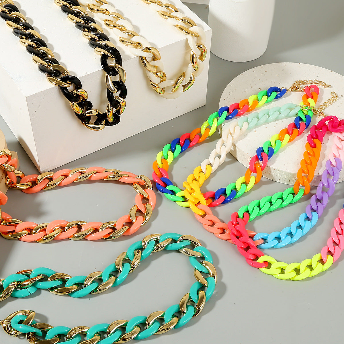 Women's Popular Style Accessories Retro Exaggerated Hip Necklaces