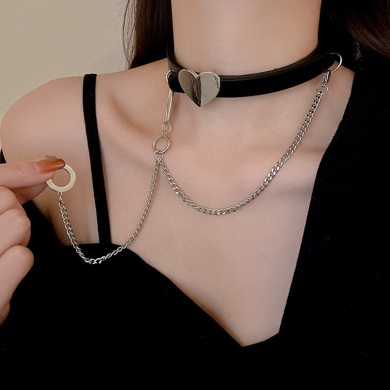 Niche Hip Hop Clavicule Chaîne Colliers Doux